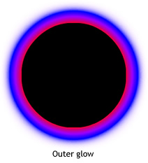 circle with outer glow filter applied